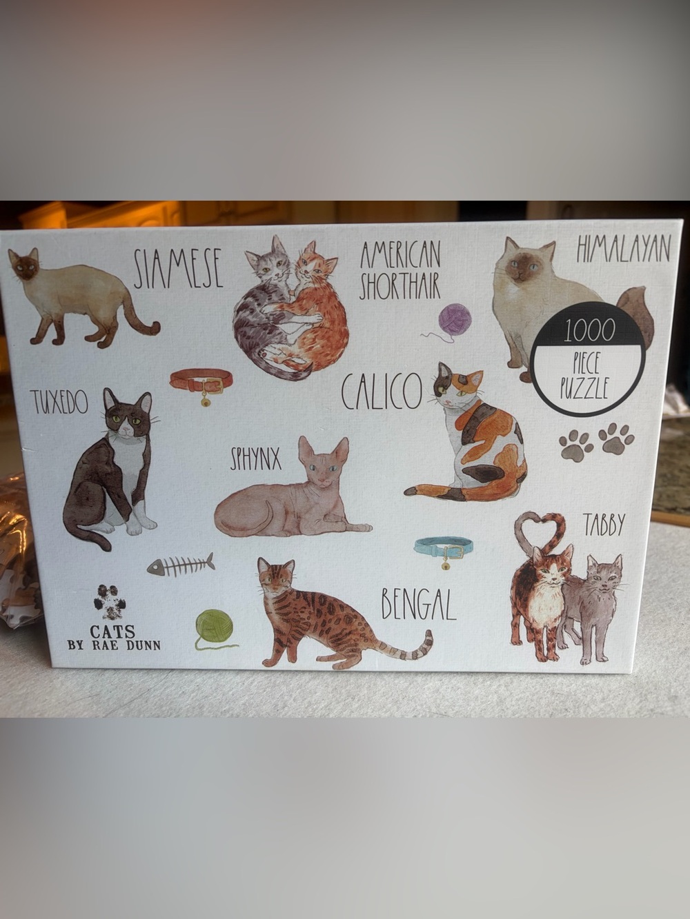 Rae Dunn Cat Breeds Puzzle